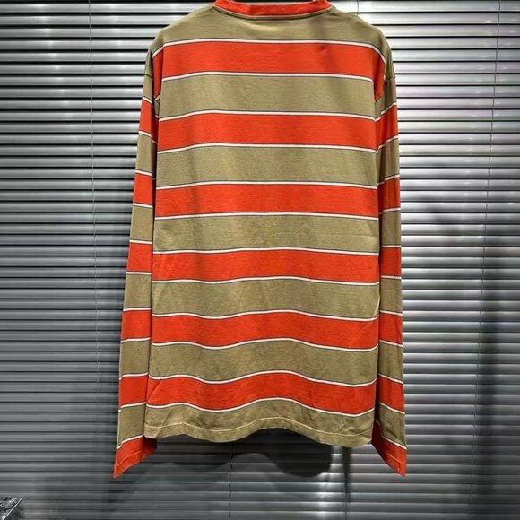 Brand new Miu Miu women's red and gray striped polo long-sleeved T-shirt - Picture 2 of 4
